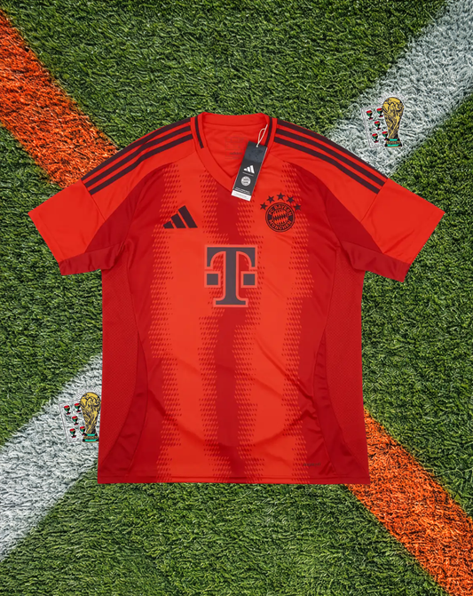 FC Bayern Munich 2024-25 Home Jersey – Müller #25 – "Triple Red" Stripes