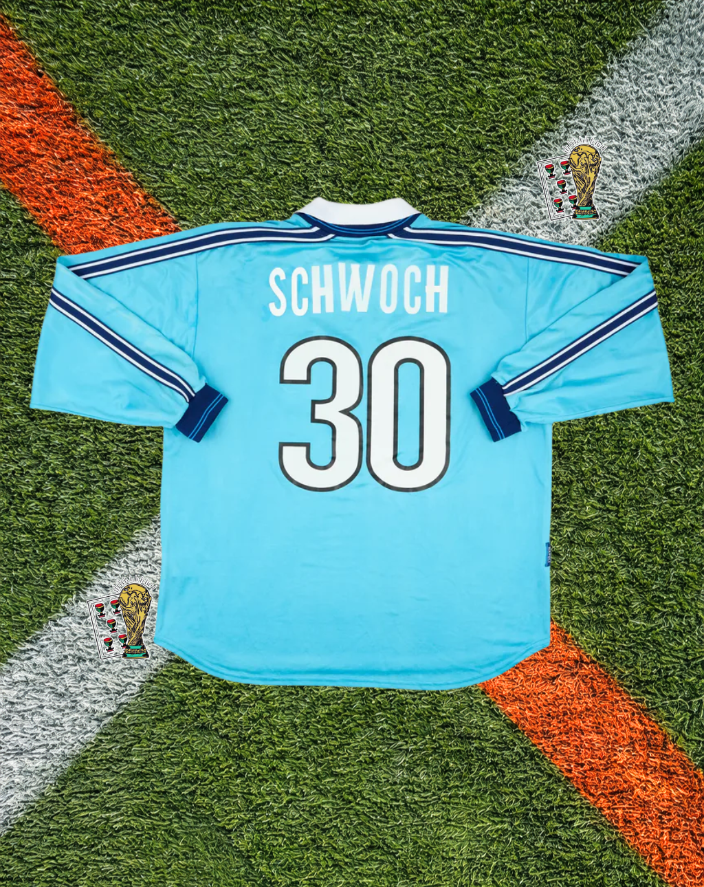 SSC Napoli 1998-1999 Home Jersey – Schwoch #30- "Polenghi"  Long Sleeve Edition