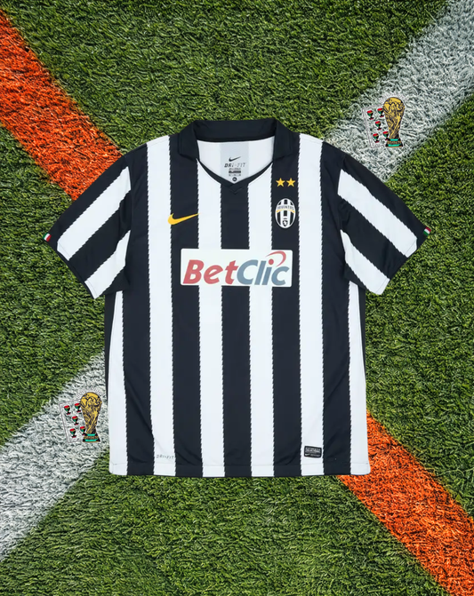 Juventus 2010–11 Home Jersey – Del Piero #10- Classic Black and white BetClic Era Icon