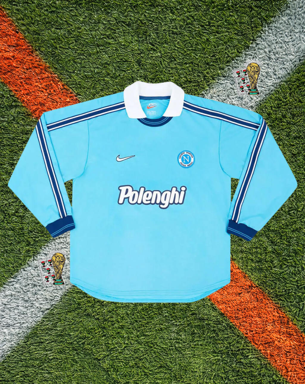 SSC Napoli 1998-1999 Home Jersey – Schwoch #30- "Polenghi"  Long Sleeve Edition