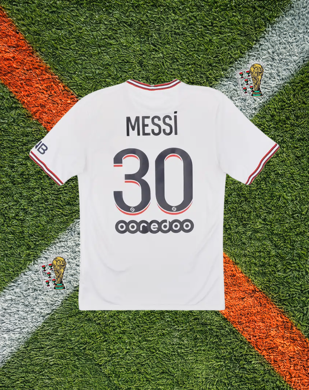 Paris Saint-Germain x Jordan 2021–22 Fourth Messi #30 Classic Football Shirt – White Jumpman Edition