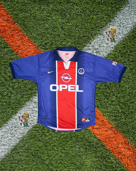 Paris Saint-Germain 1998/1999 Home Classic Football Shirt – Okocha #10 – Hechter Stripe Nike Era