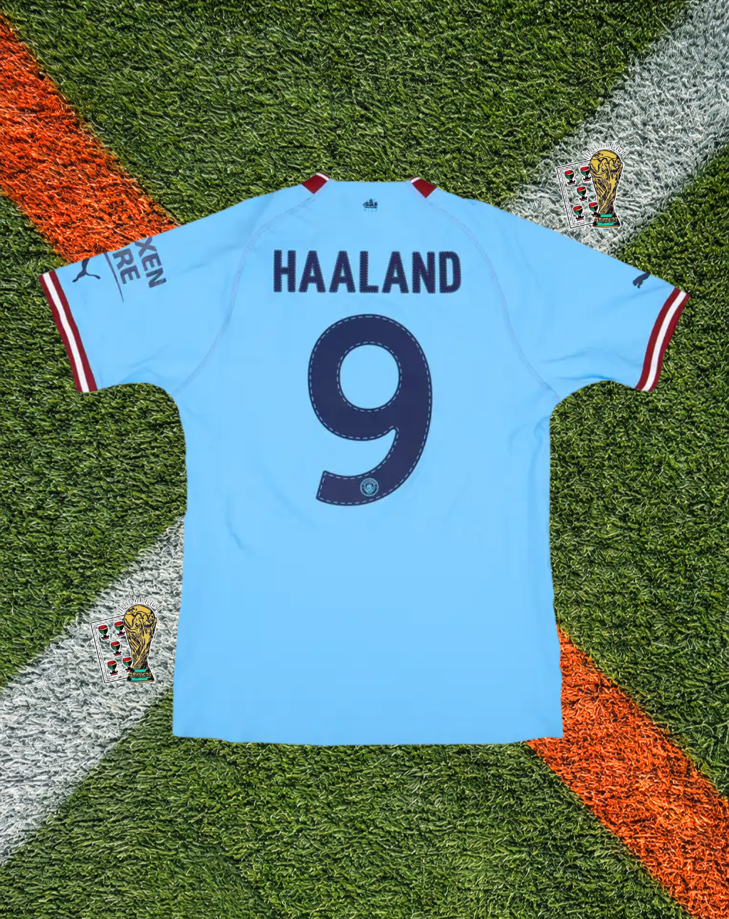 Manchester City 2022-23 Home Jersey – Haaland #9 – Puma Treble Winners Edition
