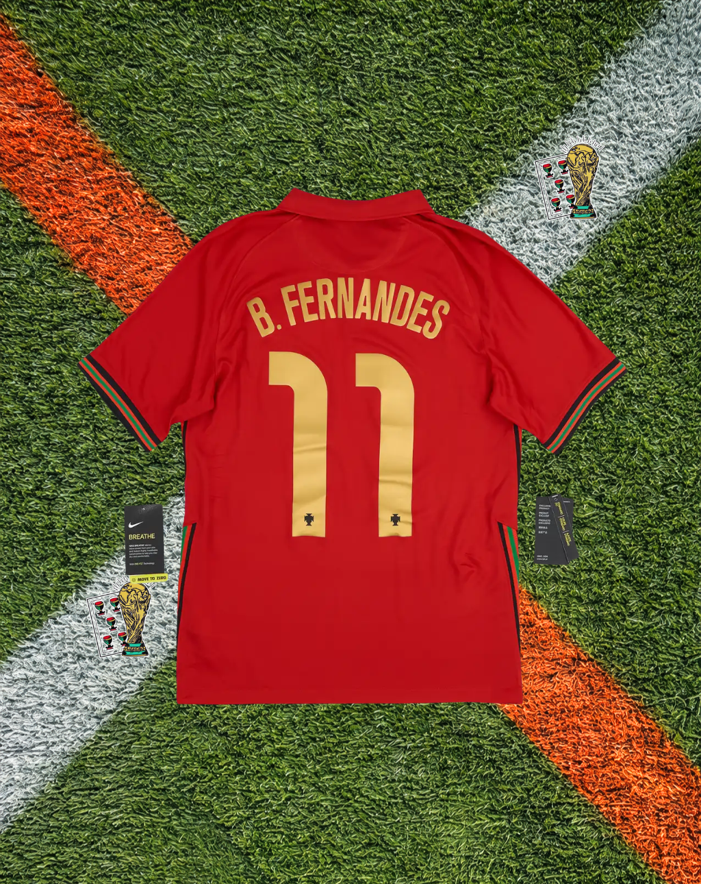 Portugal 2020–2021 Home Jersey – Bruno Fernandes #11 -Classic Deep Red Modern Edition