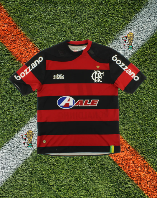 Flamengo 2011 Home Retro Soccer Jersey- Ronaldinho #10 – Classic Mengão Red & Black