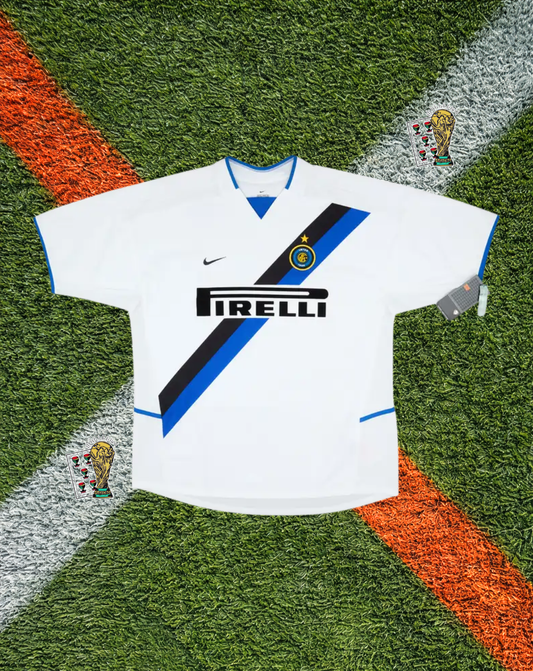 Inter Milan 2002-2003 Away Jersey – J. Zanetti #4- "Pirelli"  Edition