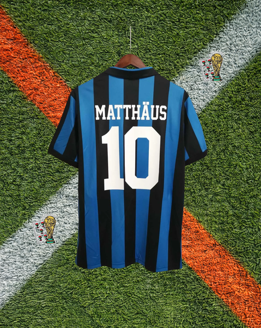 Inter Milan 1988-1990 Home Jersey - Matthäus #10 – Uhlsport "Misura" Edition
