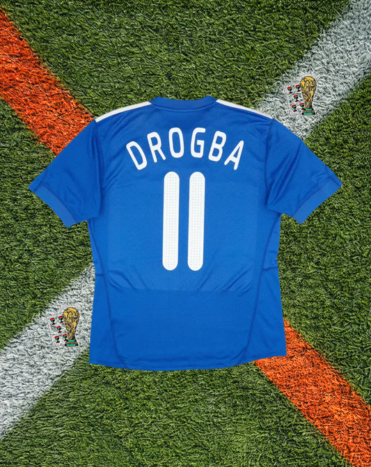 Chelsea 2009–10 Home Jersey – Drogba #11 – Adidas Blue Samsung Sponsor