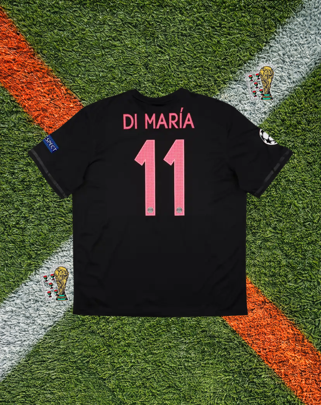 Paris Saint-Germain 2015/16 Third Jersey- Di María #11 – Black Nike Fly Emirates