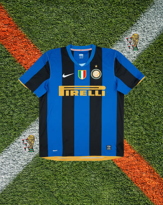Inter Milan 2008-2009 Home Jersey – J. Zanetti #4 - "Scudetto Shield" Edition