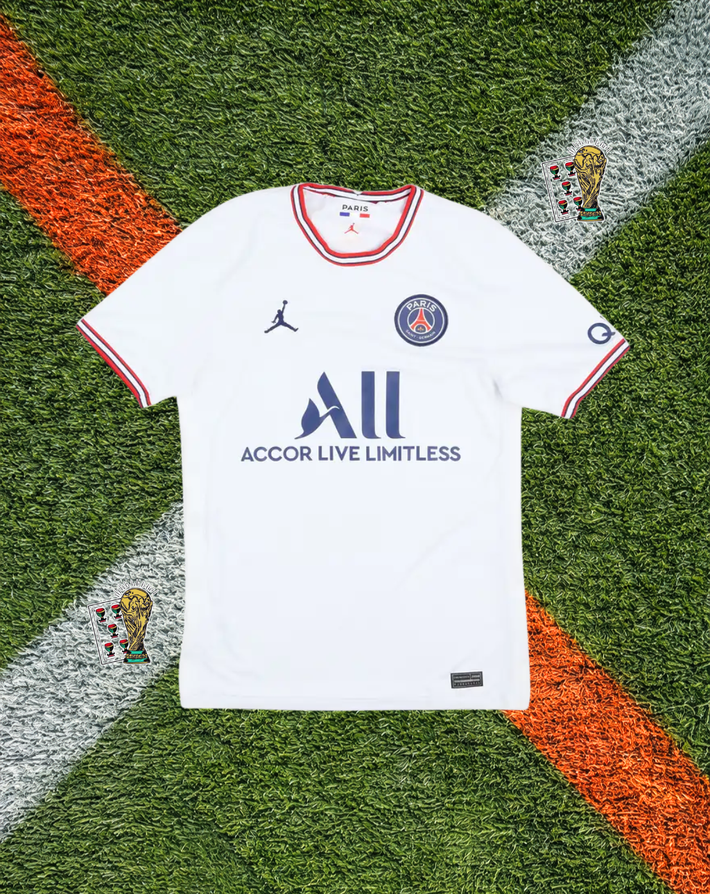 Paris Saint-Germain x Jordan 2021–22 Fourth Messi #30 Classic Football Shirt – White Jumpman Edition