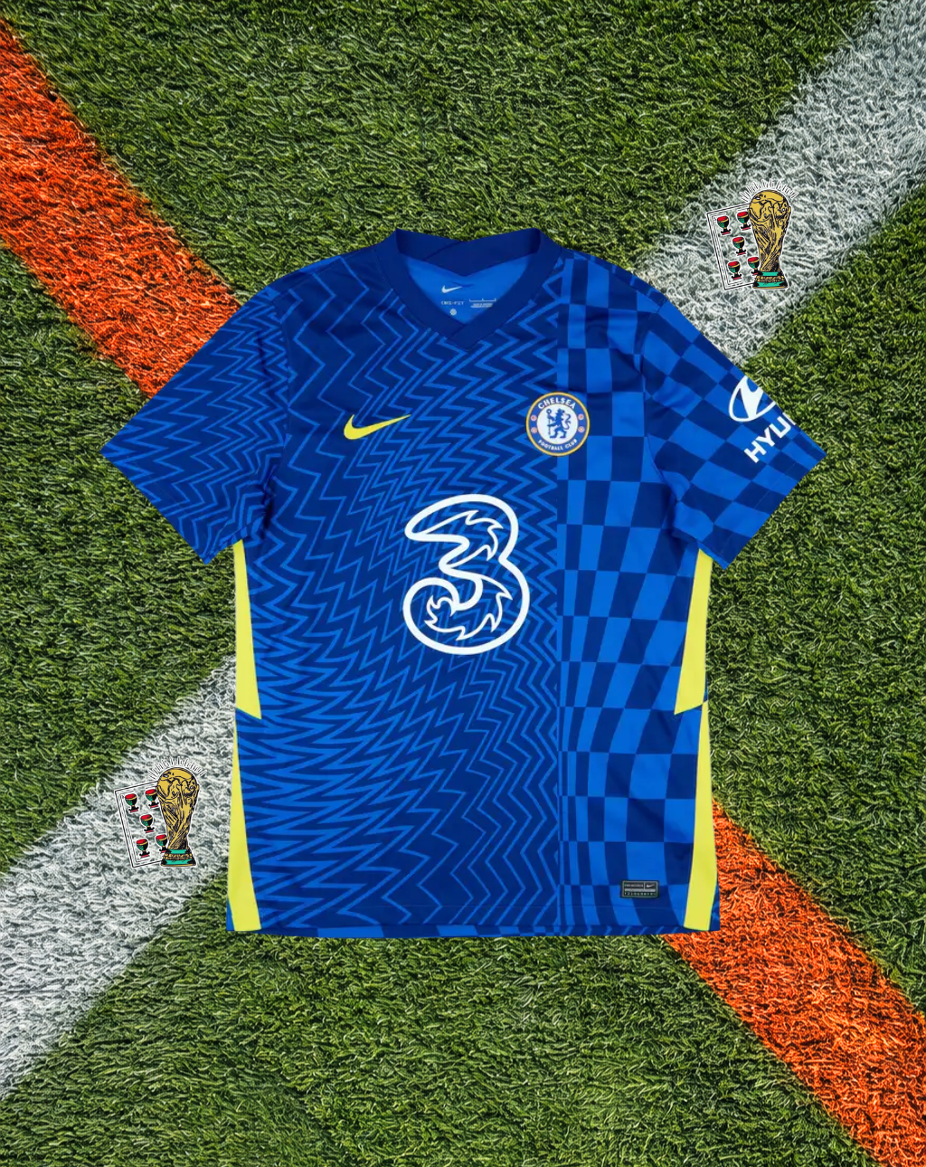 Chelsea Classic Football Shirt 2021–2022 Home Jersey – Thiago Silva #6 – Nike Blue Zig-Zag Edition