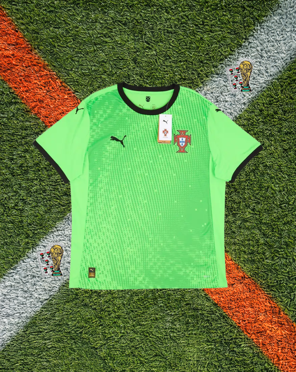 Portugal 2025/26 Home Goalkeeper Jersey – Neon Green Puma Portugal National Team Shirt