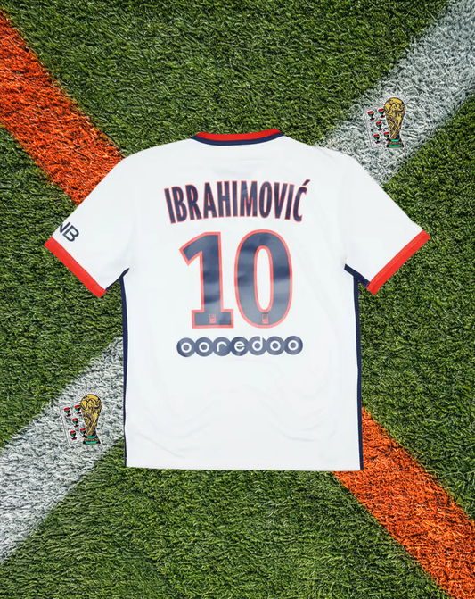 Paris Saint-Germain 2015-16 Away – Ibrahimović #10 – White Nike PSG Jersey
