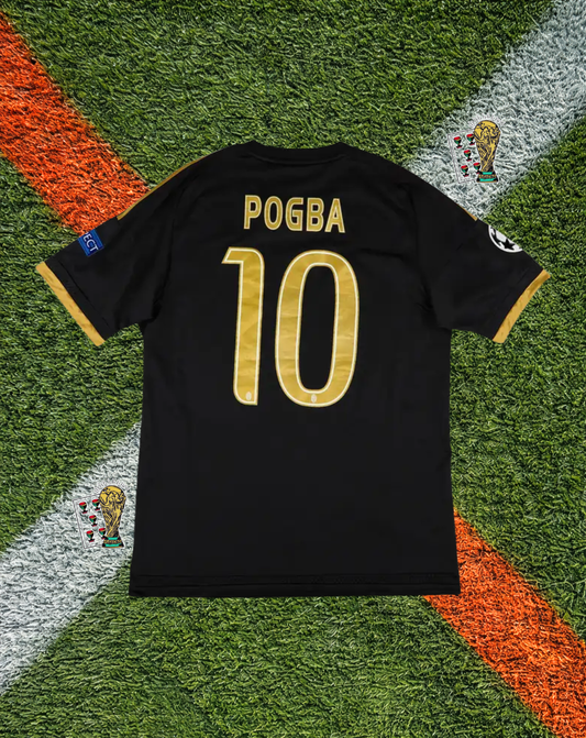 Juventus 2015–16 Third Jersey- Pogba #10 – Black & Gold Champions Edition