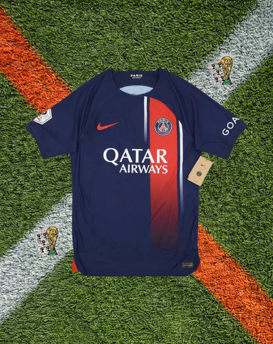 Paris Saint-Germain 2023-24 Home – Mbappé #7 – Nike PSG Blue Jersey