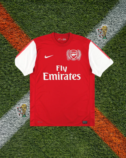 Arsenal FC 2011–12 125th Anniversary Home Rosický #7 – Nike Red Fly Emirates Classic Football Shirt