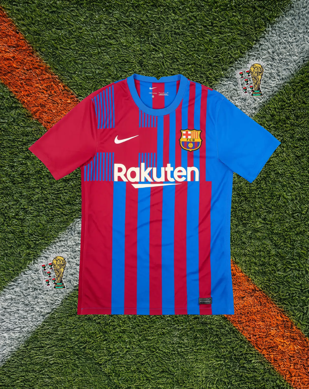 FC Barcelona 2021–22 Home – Nike Blaugrana Half-and-Half Classic Football Shirt Spotify Precursor Edition