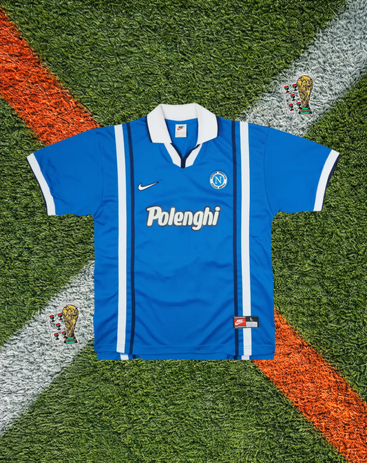 SSC Napoli 1997-1998 Home Jersey – Baldini #15- "Polenghi"  Edition