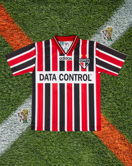 São Paulo FC 1996 Away Jersey – Adidas "Data Control" Denílson #11 Edition