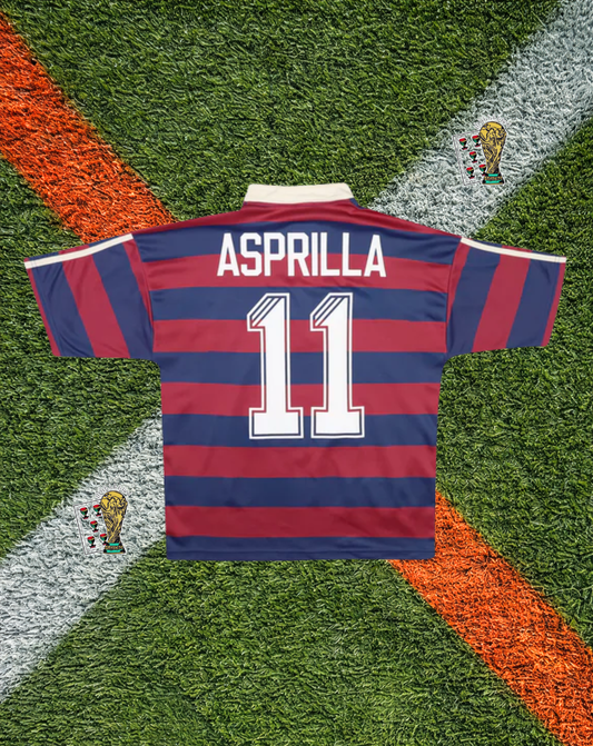 Newcastle United 1995-1996 Away Jersey – Asprilla #11- CONVERSE Sponsor Edition