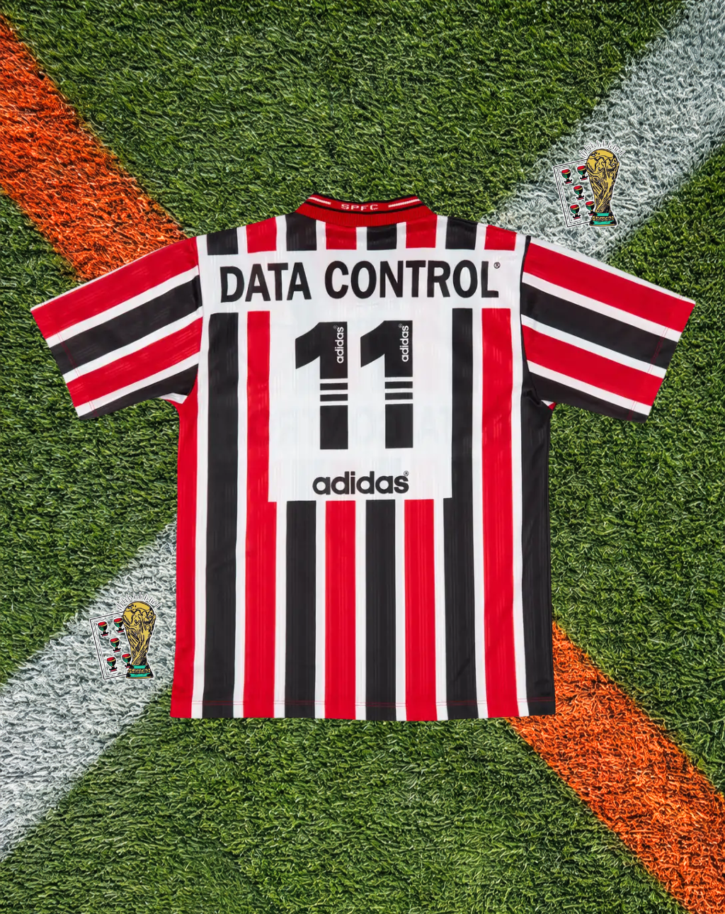 São Paulo FC 1996 Away Jersey – Adidas "Data Control" Denílson #11 Edition