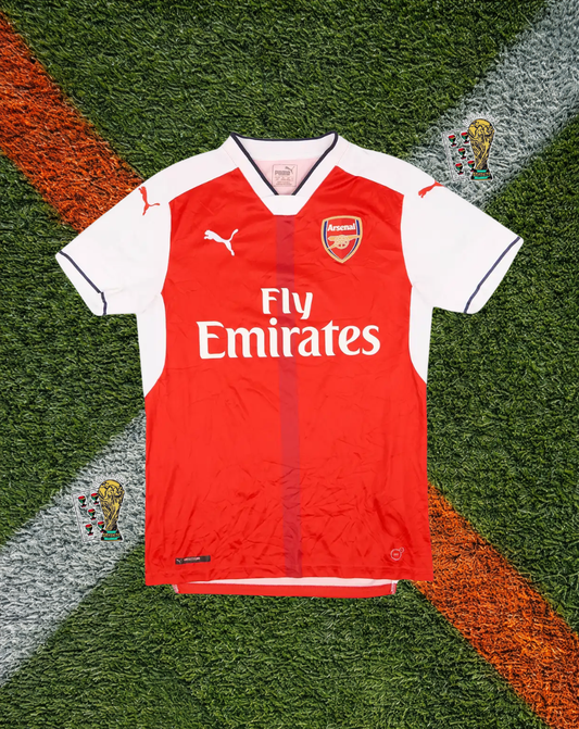 Arsenal FC 2016–17 Home Ramsey #8 – Puma Red & White Fly Emirates Classic Football Shirt