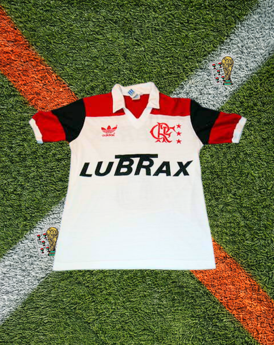 CR Flamengo 1987-1992 Away Jersey – Adidas "Lubrax" #8 Edition