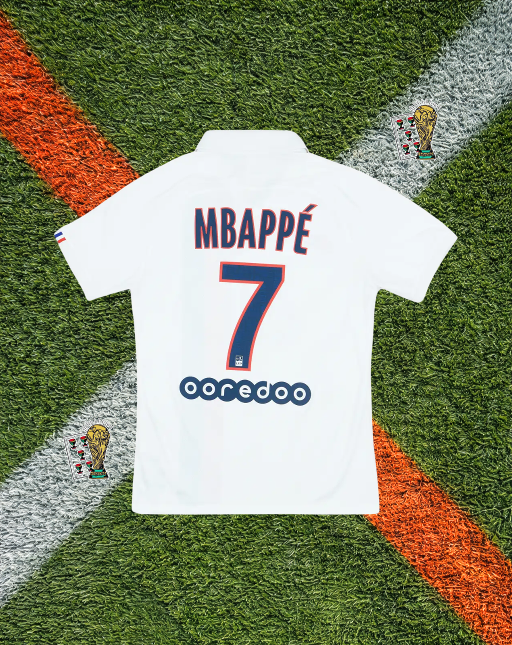Paris Saint-Germain 2019-20 Third jersey – Mbappé #7 – Nike White ALL Jersey