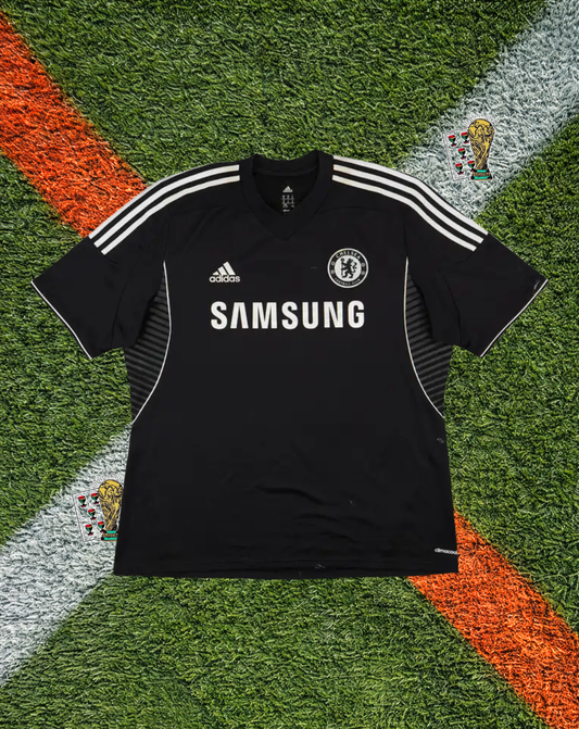 Chelsea 2013–14 Third Jersey – Hazard #17 – Adidas Black Samsung Edition