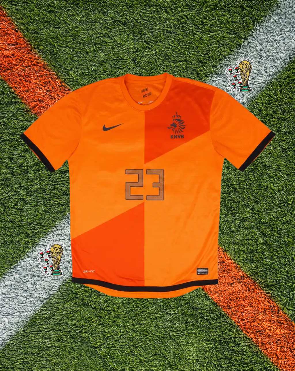 Netherlands 2012–13 Home Jersey – VAN DER VAART #23 – Modern Oranje Classic