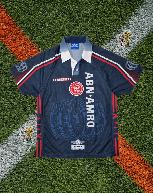 Ajax Amsterdam 1997-1998 Away Jersey –Michael Laudrup #11- Umbro "ABN-AMRO"  Edition