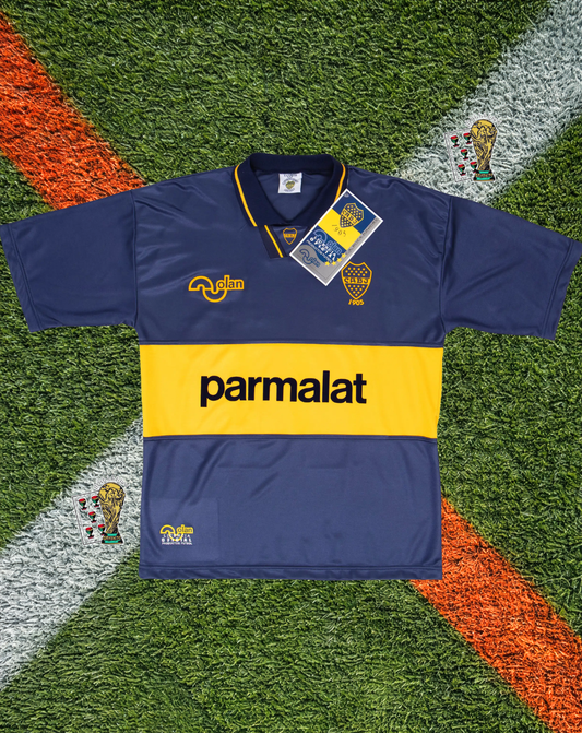 Boca Juniors 1994–1995 Home Jersey – #10 – Parmalat Sponsor Edition