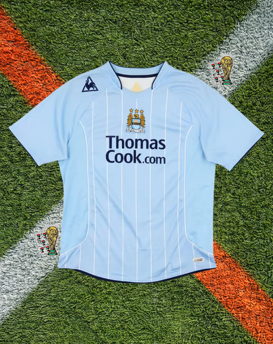 Manchester City 2007-08 Home Jersey – Richards #2 – Le Coq Sportif
