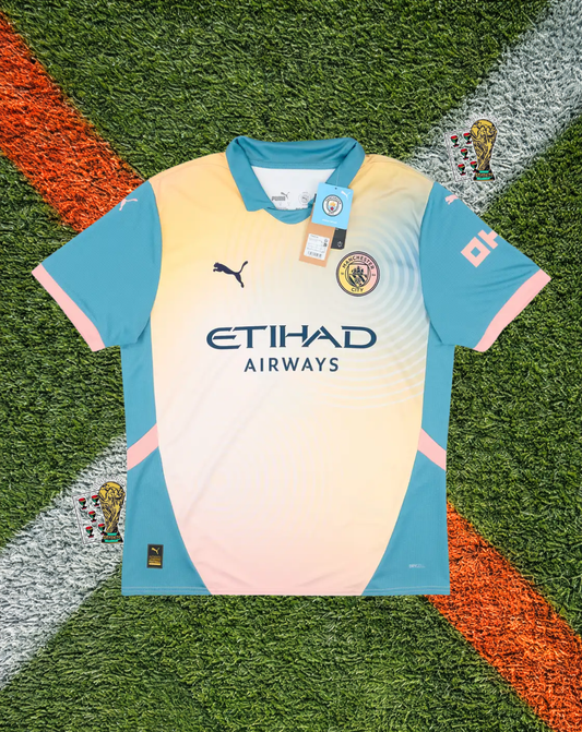 Manchester City 2024-25 Definitely City Fourth Jersey – Haaland #9 – Puma x OASIS