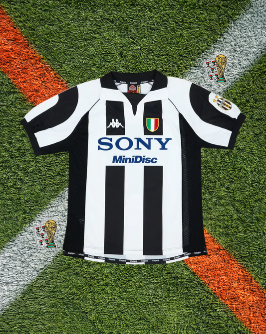 Juventus 1997–98 “Centenario” Home Jersey – Zidane #21-  Sony MiniDisc Era Classic