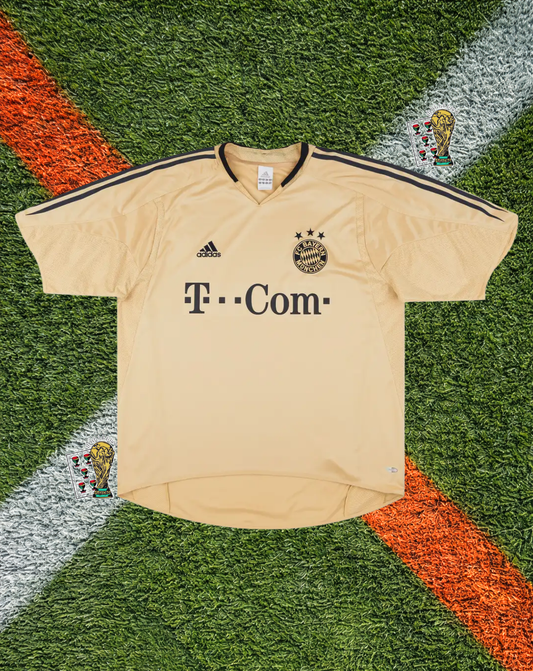 FC Bayern Munich 2004-05 Away Jersey – Ballack #13 – "Gold & Navy" Edition
