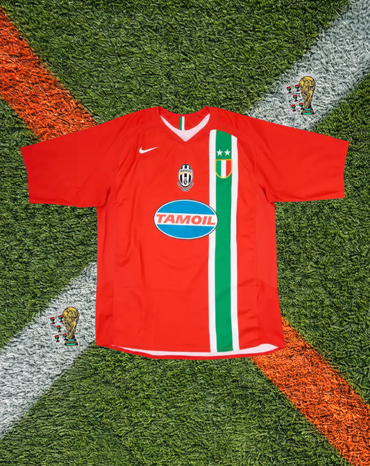 Juventus 2005–06 Away Jersey –Ibrahimović #9- Red Tamoil Era Icon