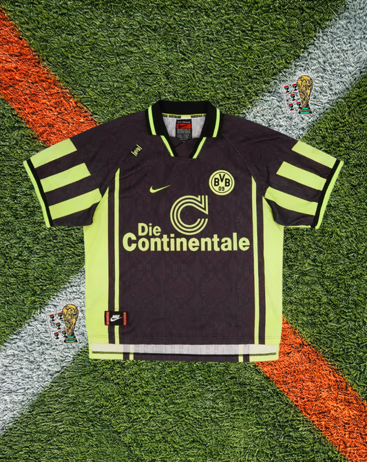 Borussia Dortmund 1995-1996 Home Jersey – "Die Continentale" Vintage Edition (Copy)