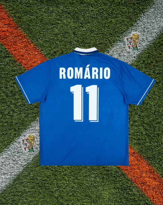 Brazil 1993–94 Away Jersey – Romário #11 – Iconic Umbro Blue Classic