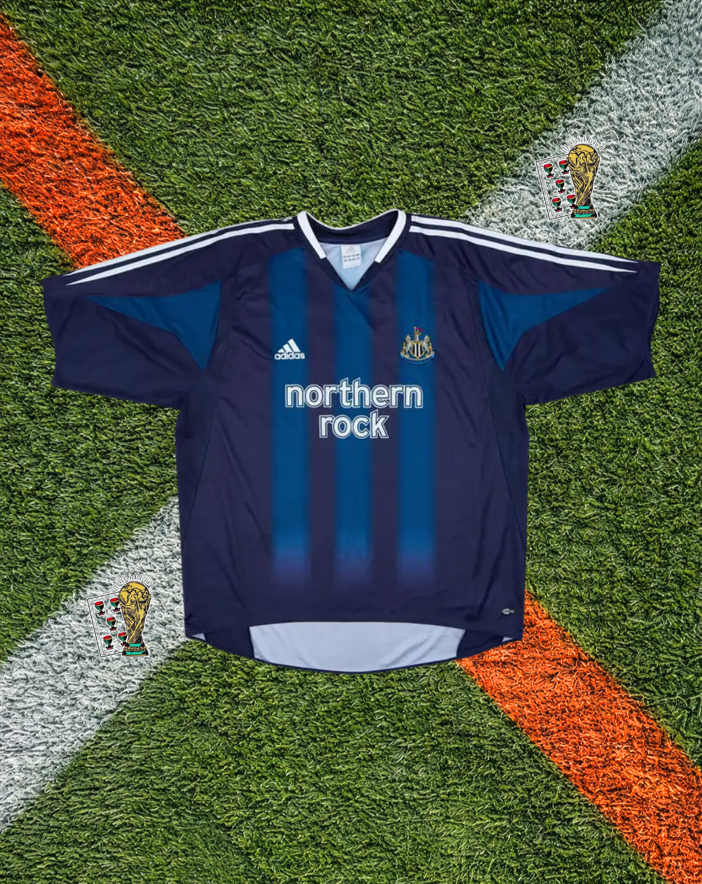 Newcastle United 2004-2005 Away Jersey – "Shearer #9" northern rock sponsor Edition