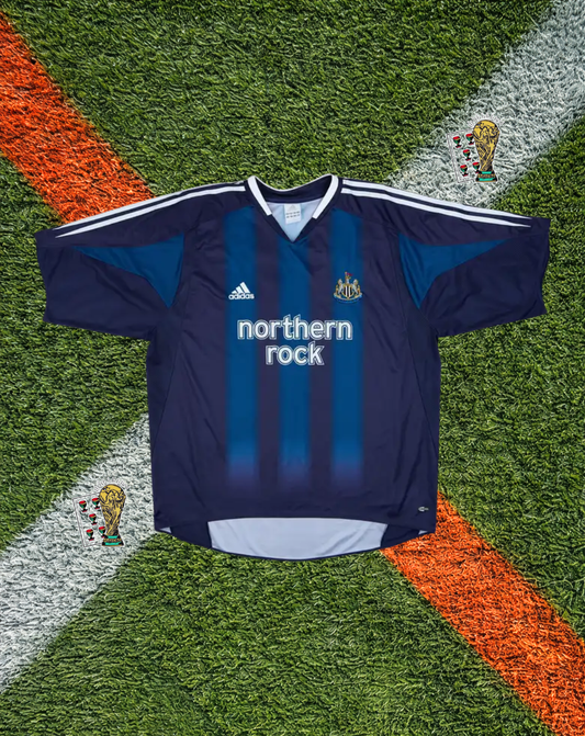 Newcastle United 2004-2005 Away Jersey – "Shearer #9" northern rock sponsor Edition