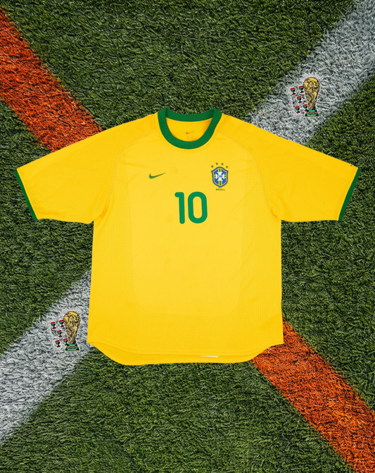 Brazil 2000–02 Home – Rivaldo #10 Nike Yellow World Cup Era Classic