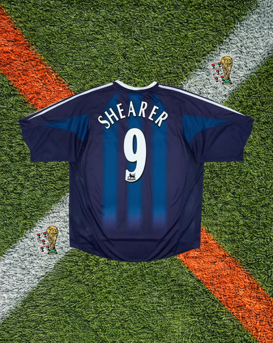 Newcastle United 2004-2005 Away Jersey – "Shearer #9" northern rock sponsor Edition