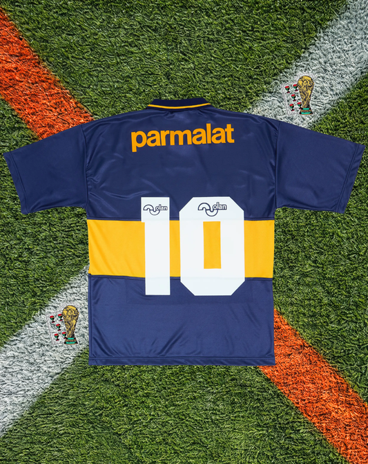 Boca Juniors 1994–1995 Home Jersey – #10 – Parmalat Sponsor Edition