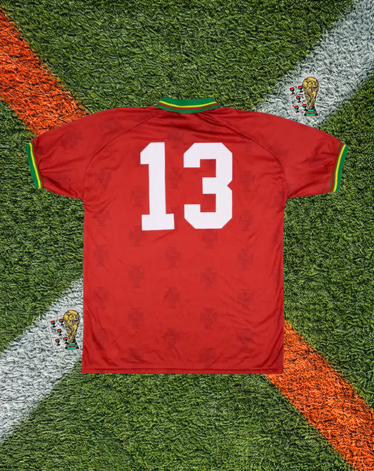 Portugal 1995–96 Home Jersey – Embossed Crest Pattern Edition- #13