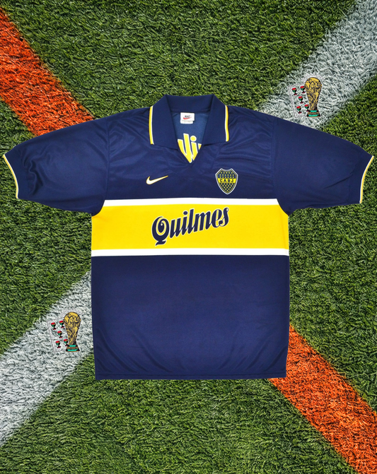 Boca Juniors 1996–1998 Home Jersey – Classic La Bombonera Edition