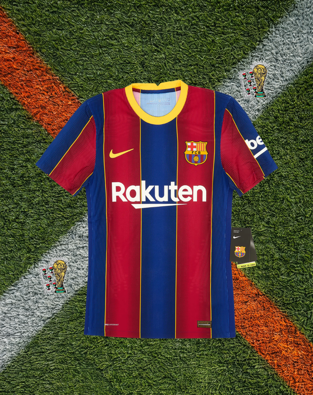 Barcelona 2020–21 Home Messi #10 – Nike Rakuten Blaugrana Classic Striped Shirt