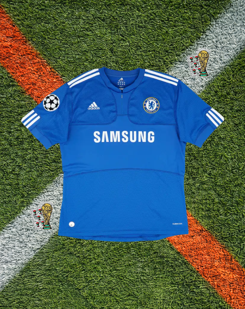 Chelsea 2009–10 Home Jersey – Drogba #11 – Adidas Blue Samsung Sponsor