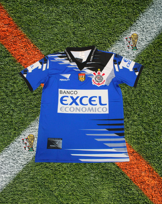 Corinthians 1998 Third Jersey – Rare Blue Vintage Penalty